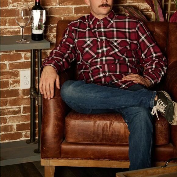 Dixxon Men’s The Cellar Flannel Size L - Picture 1 of 6